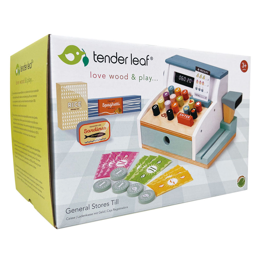 Imagine Casa de marcat cu scaner, din lemn premium - General Stores Till - TL8260