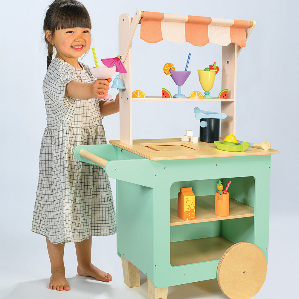 Standul cu bauturi, din lemn premium - Drinks Trolley - TL8262