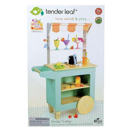 Standul cu bauturi, din lemn premium - Drinks Trolley - TL8262
