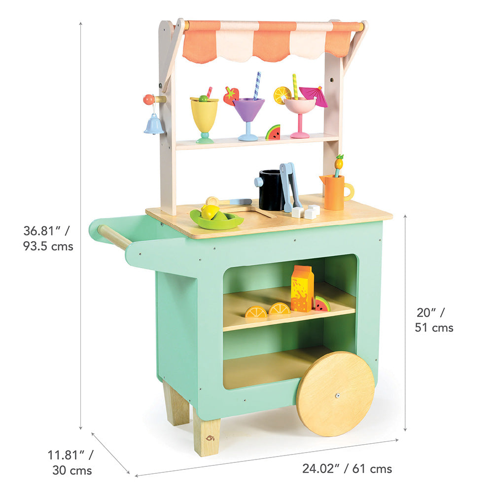 Standul cu bauturi, din lemn premium - Drinks Trolley - TL8262