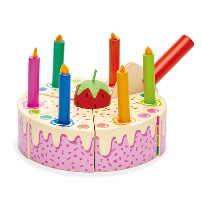 Imagine Tort pentru aniversari Curcubeu - Rainbow Birthday Cake - 14 piese - TL8282