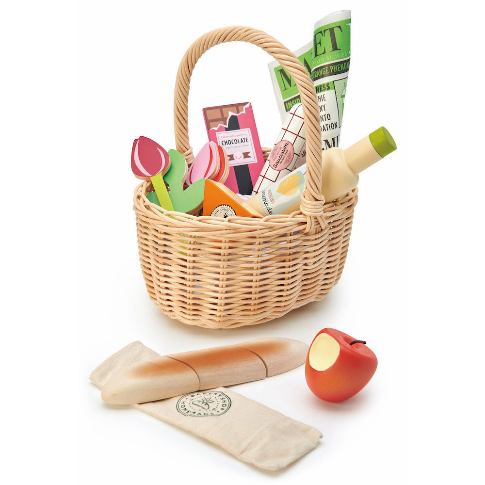 Imagine Cos de cumparaturi din rachita- Wicker Shopping Basket - TL8286