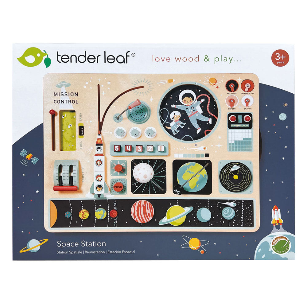 Imagine Statie spatiala, din lemn premium - Space Station - TL8314
