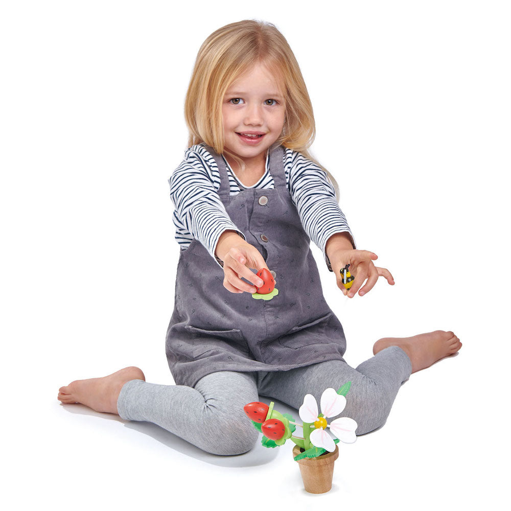 Imagine Capsuni in ghiveci - Strawberry Flower Pot - 13 piese - TL8356