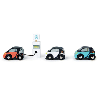 Imagine Set masini inteligente, din lemn premium - Smart Car Set - TL8373