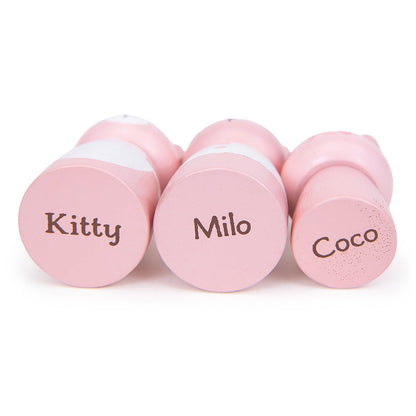 Furgoneta cu milkshake-uri a lui Kitty, din lemn premium - Kitty's Milkshake Van - TL8377