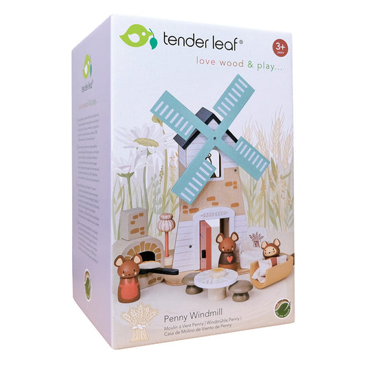 Moara de vant a lui Penny, din lemn premium - Penny Windmill - TL8380