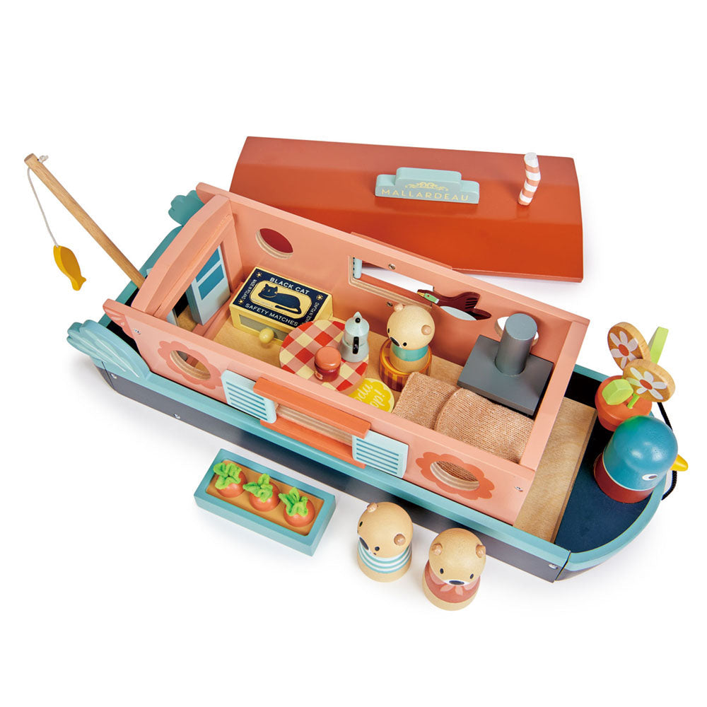 Imagine Barca familiei de vidre, din lemn premium - Little Otter Canal Boar - TL8389