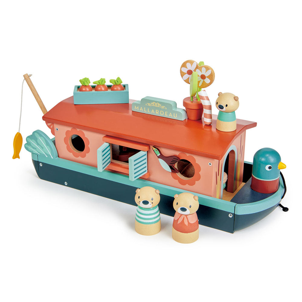 Imagine Barca familiei de vidre, din lemn premium - Little Otter Canal Boar - TL8389