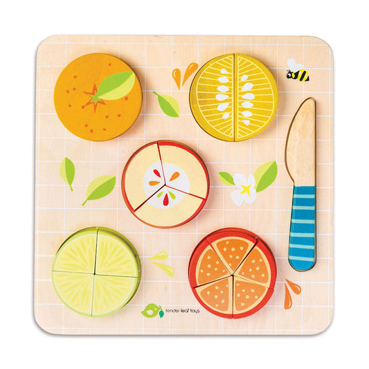 Imagine Puzzle educativ Fractionarea fructelor - Citrus Fractions - TL8414