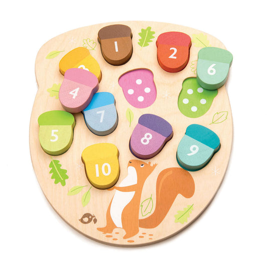Imagine Puzzle educativ Numaram ghinde- How Many Acorns? - TL8415