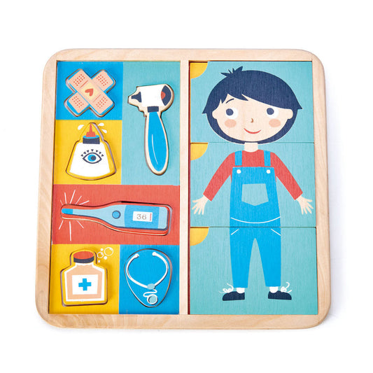 Imagine Puzzle educativ Sa invatam corpul uman- Ouch Puzzle - TL8419