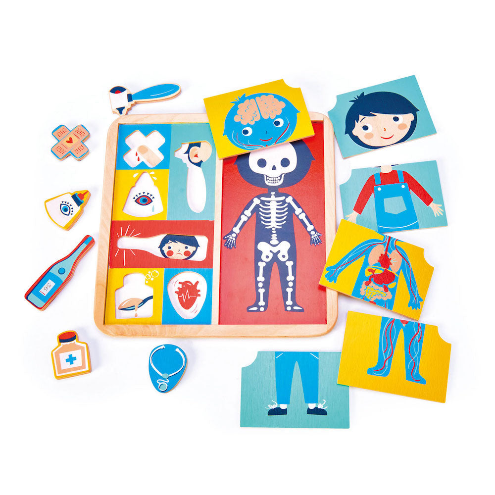 Imagine Puzzle educativ Sa invatam corpul uman- Ouch Puzzle - TL8419