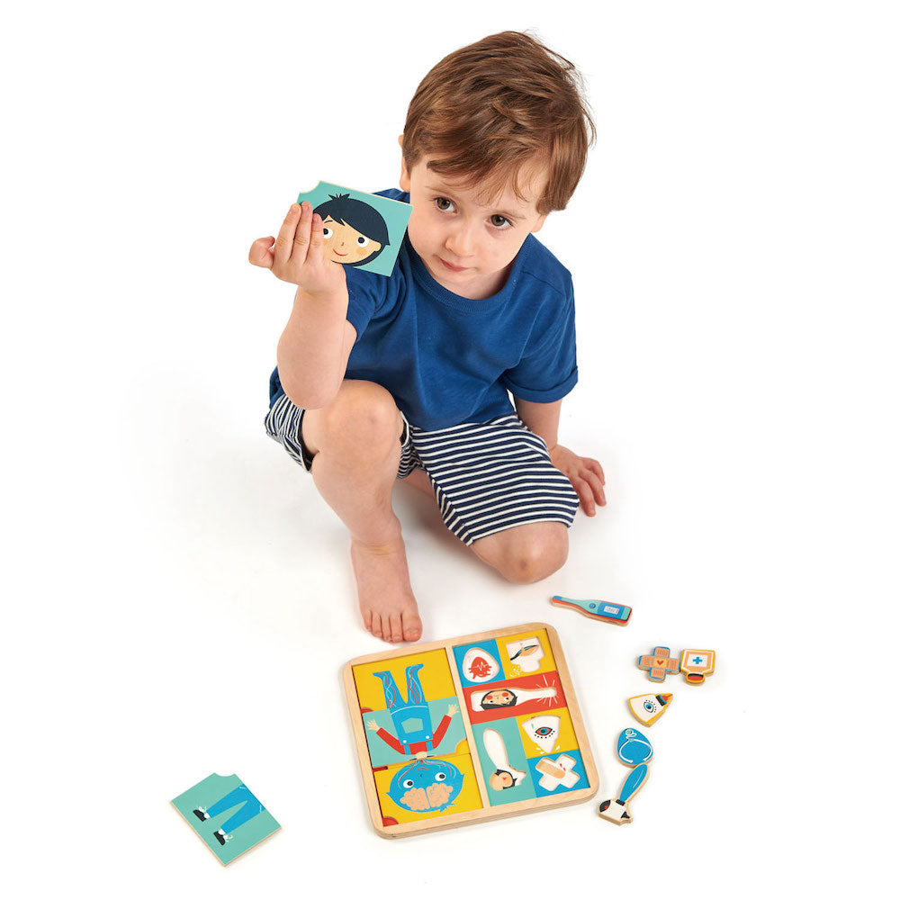 Imagine Puzzle educativ Sa invatam corpul uman- Ouch Puzzle - TL8419