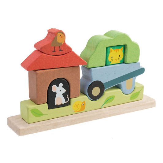 Imagine Puzzle magnetic Gradina- Garden Magnetic Puzzle 3D - 9 piese - TL8455