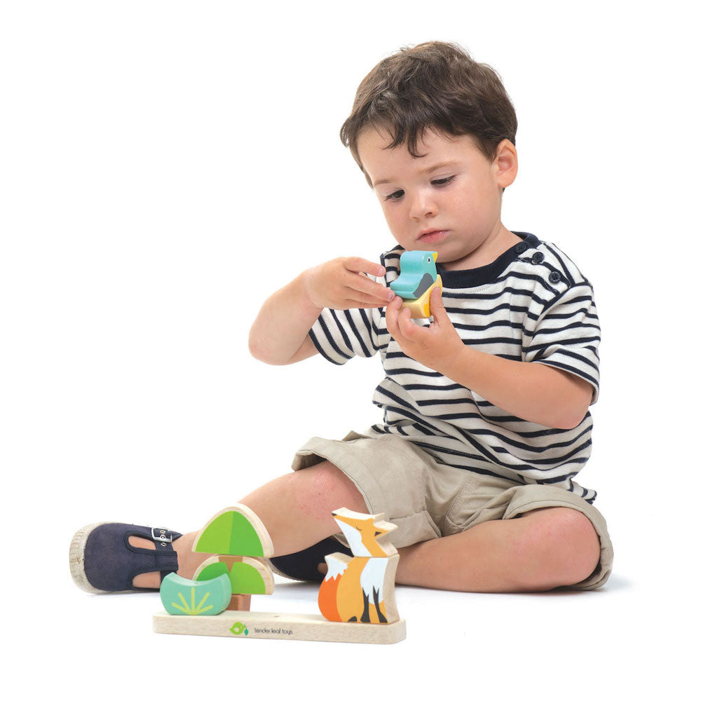 Imagine Puzzle educativ magnetic Vulpea in padure - Foxy Magnetic Stacker - 8 piese - TL8459