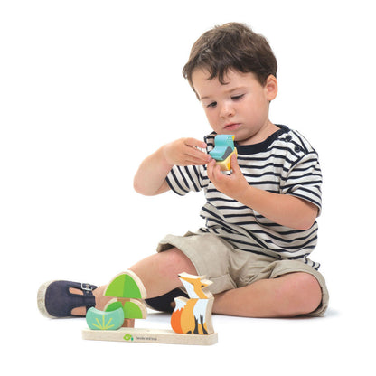 Imagine Puzzle educativ magnetic Vulpea in padure - Foxy Magnetic Stacker - 8 piese - TL8459