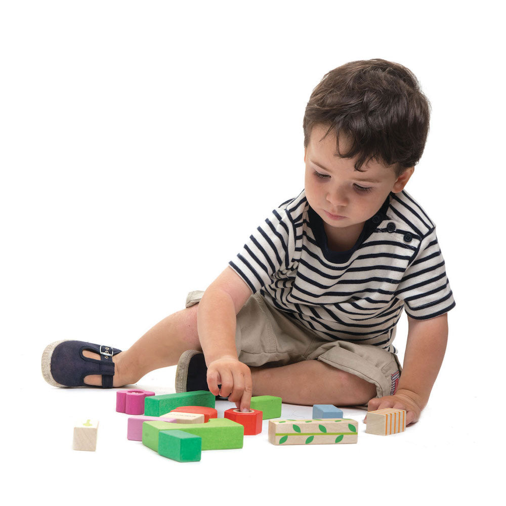 Imagine Cuburi cu ilustratii de pepiniera - Nursery Blocks - 15 piese -TL8463