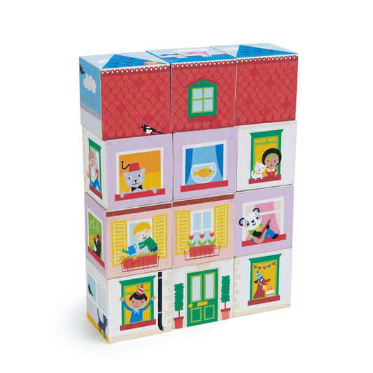 Imagine Cuburi Casa Visurilor- Dream House Blocks - 12 piese - TL8468