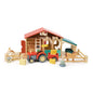 Imagine Tractorul cu remorca, din lemn premium - Farmyard Tractor - 7 piese - TL8485