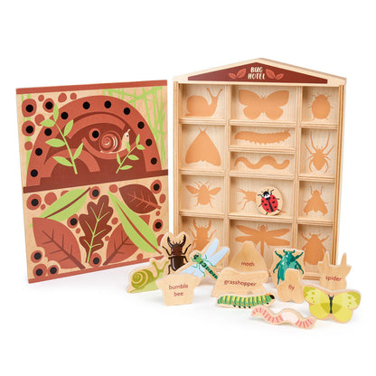 Imagine Hotelul de insecte, din lemn premium - The Bug Hotel - 14 piese - TL8487