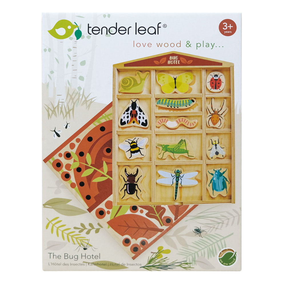 Imagine Hotelul de insecte, din lemn premium - The Bug Hotel - 14 piese - TL8487