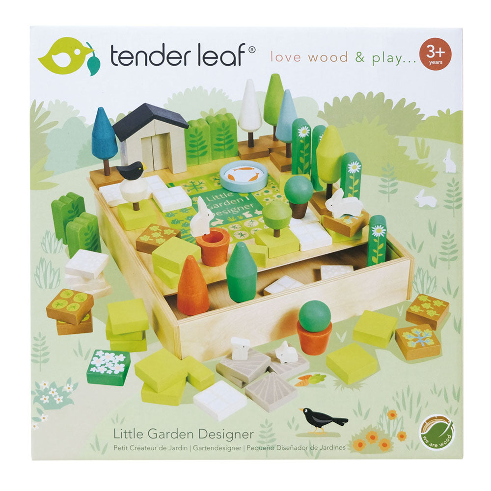 Imagine Mica gradina, din lemn premium - Little Garden Designer - 67 piese - TL8488