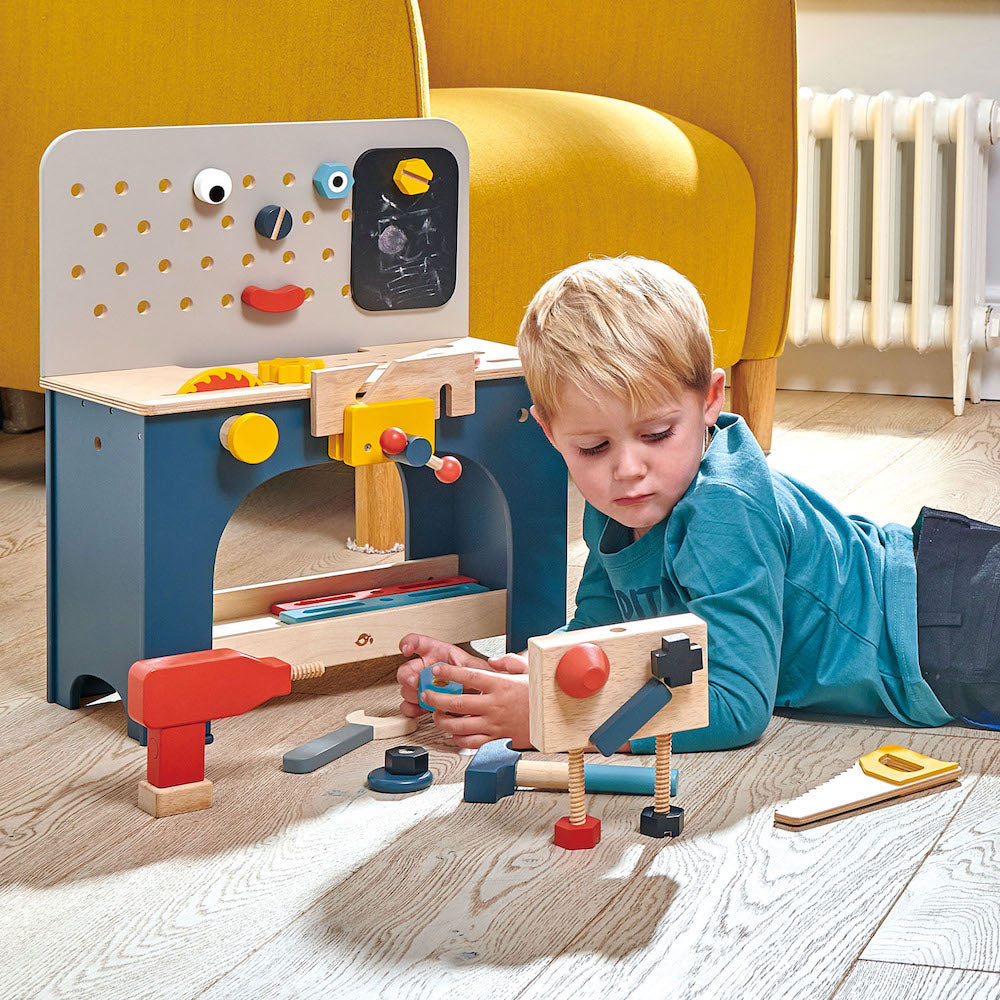 Imagine Masa de lucru, din lemn premium - TenderLeaf Tool Bench - 28 piese - TL8562