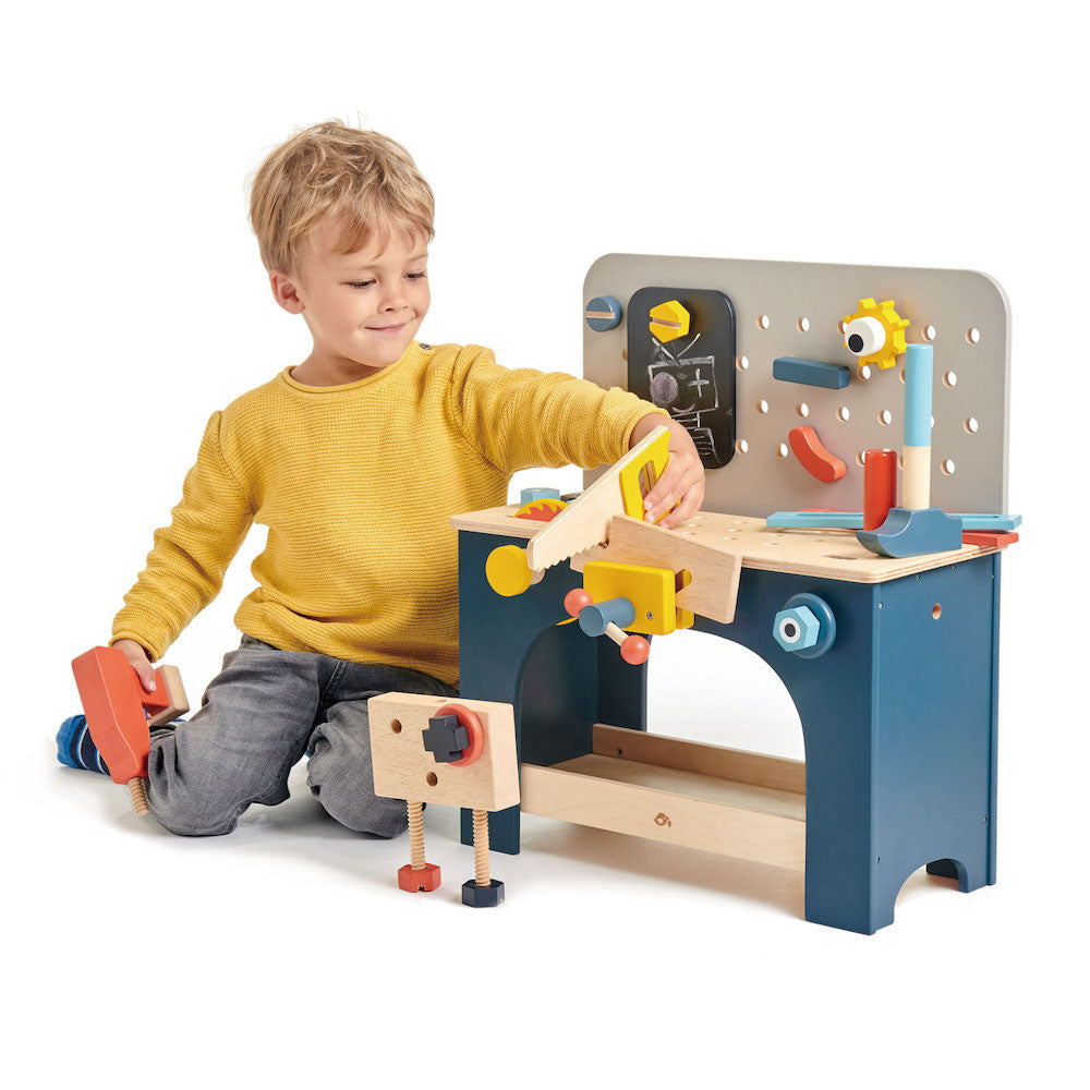Imagine Masa de lucru, din lemn premium - TenderLeaf Tool Bench - 28 piese - TL8562