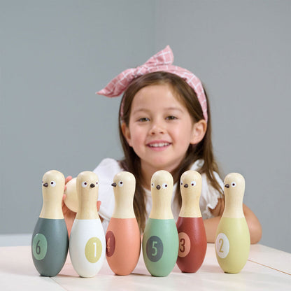 Imagine Set bowling, din lemn premium - Birdie Skittles - 7 piese - TL8621