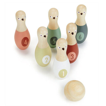 Imagine Set bowling, din lemn premium - Birdie Skittles - 7 piese - TL8621