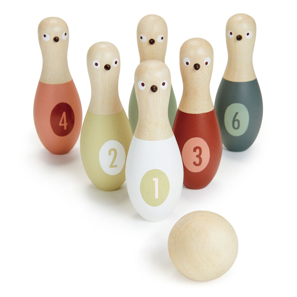 Imagine Set bowling, din lemn premium - Birdie Skittles - 7 piese - TL8621