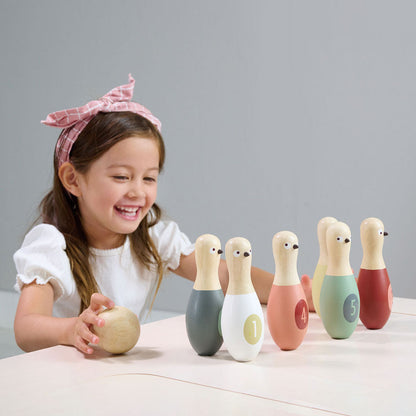 Imagine Set bowling, din lemn premium - Birdie Skittles - 7 piese - TL8621