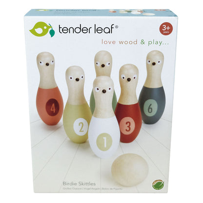 Imagine Set bowling, din lemn premium - Birdie Skittles - 7 piese - TL8621