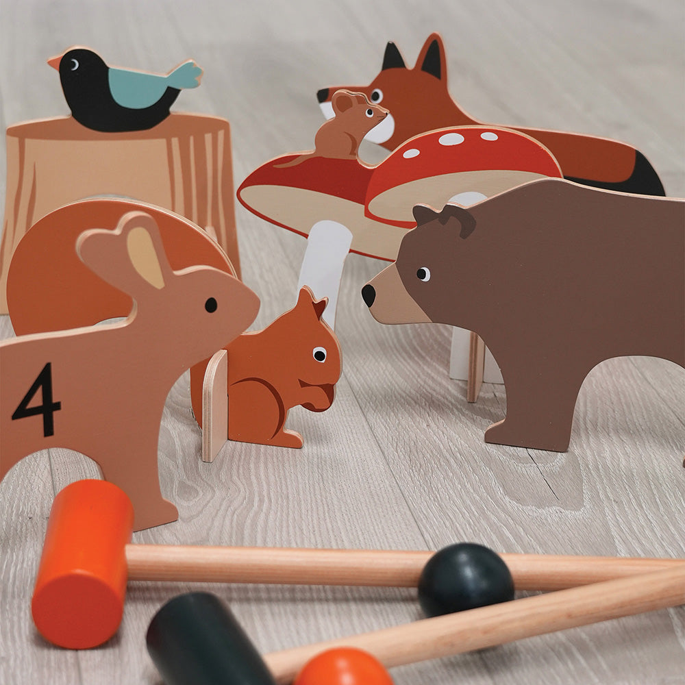 Set de croquet de Interior Woodland, din lemn premium - Woodland Indoor Croquet set - TL8622