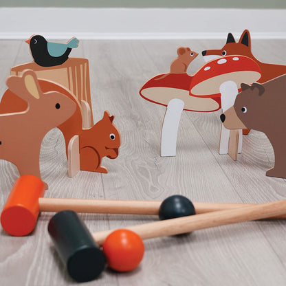 Set de croquet de Interior Woodland, din lemn premium - Woodland Indoor Croquet set - TL8622