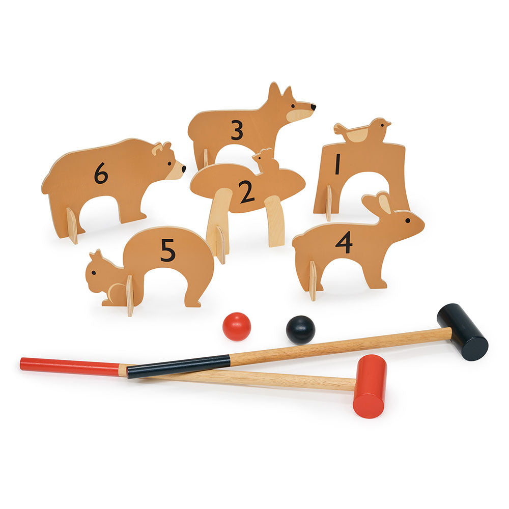 Set de croquet de Interior Woodland, din lemn premium - Woodland Indoor Croquet set - TL8622