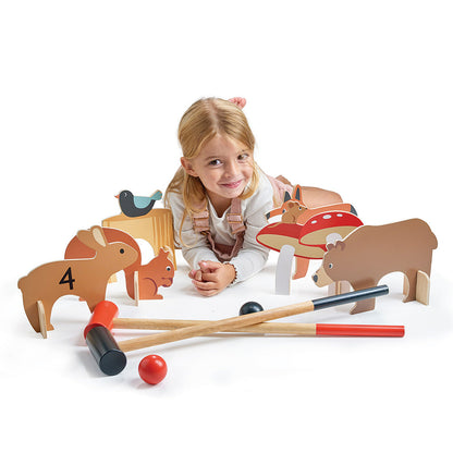 Set de croquet de Interior Woodland, din lemn premium - Woodland Indoor Croquet set - TL8622