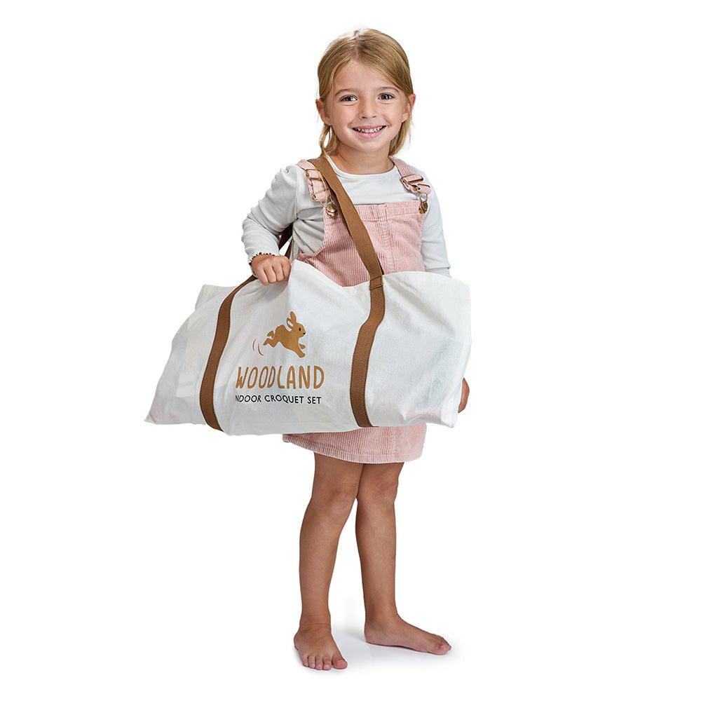 Set de croquet de Interior Woodland, din lemn premium - Woodland Indoor Croquet set - TL8622