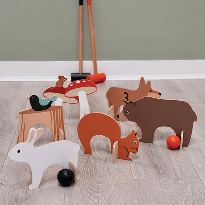 Set de croquet de Interior Woodland, din lemn premium - Woodland Indoor Croquet set - TL8622