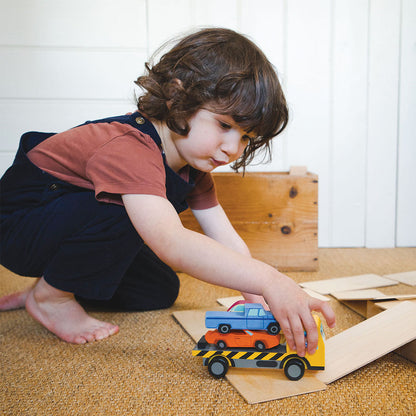 Masinute suprapuse, din lemn premium - Stacking Cars - TL8663