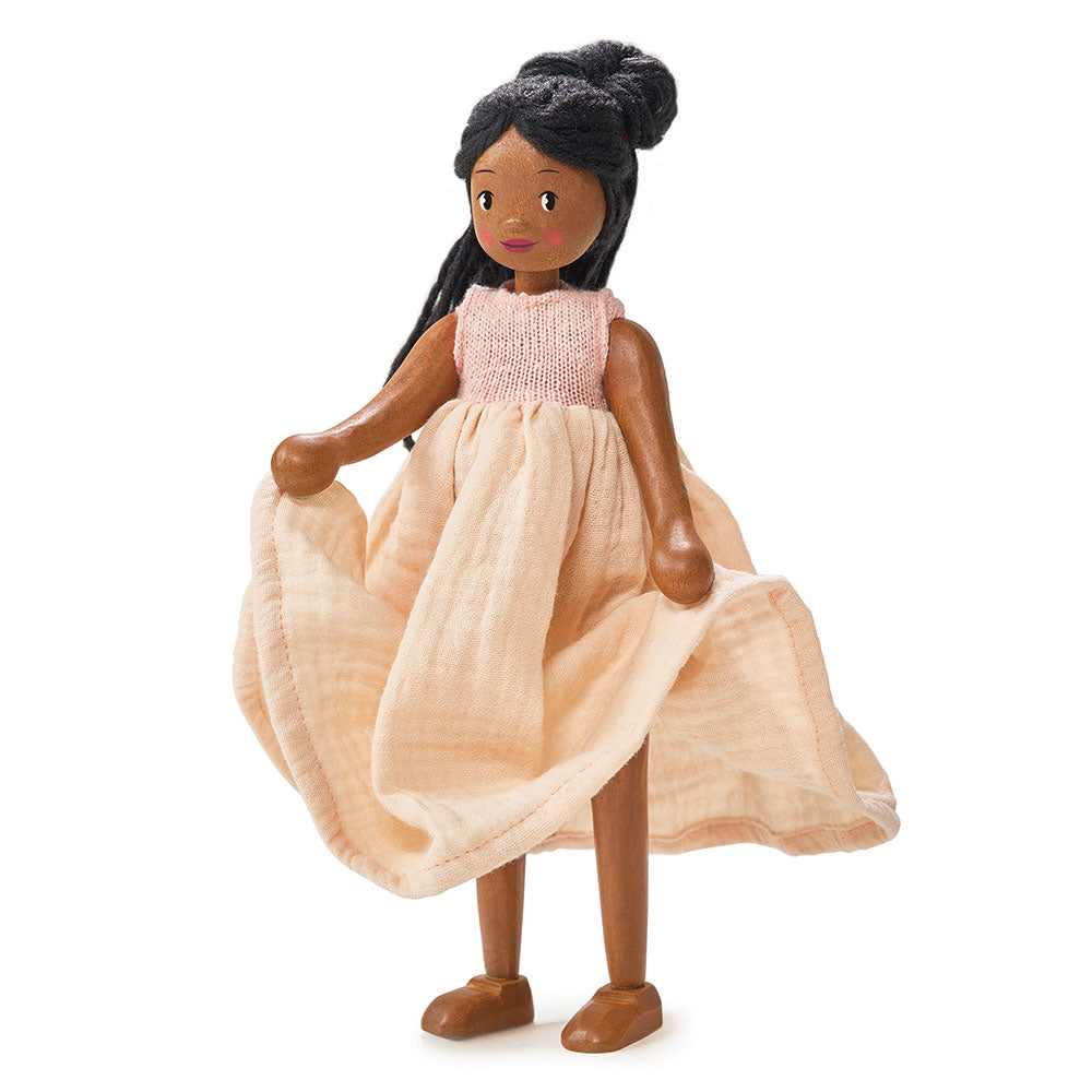 Papusa Lola, din lemn premium - Lola Wooden Doll - TL8882