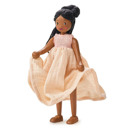 Papusa Lola, din lemn premium - Lola Wooden Doll - TL8882
