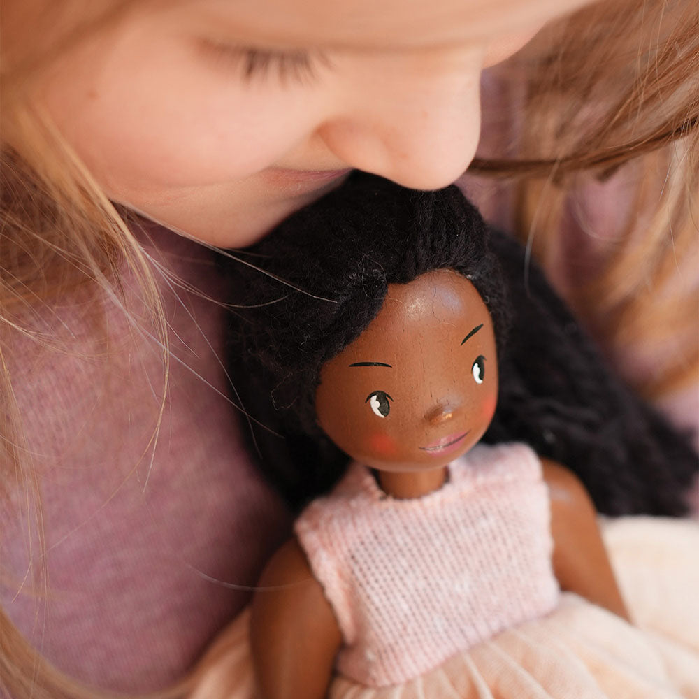 Papusa Lola, din lemn premium - Lola Wooden Doll - TL8882