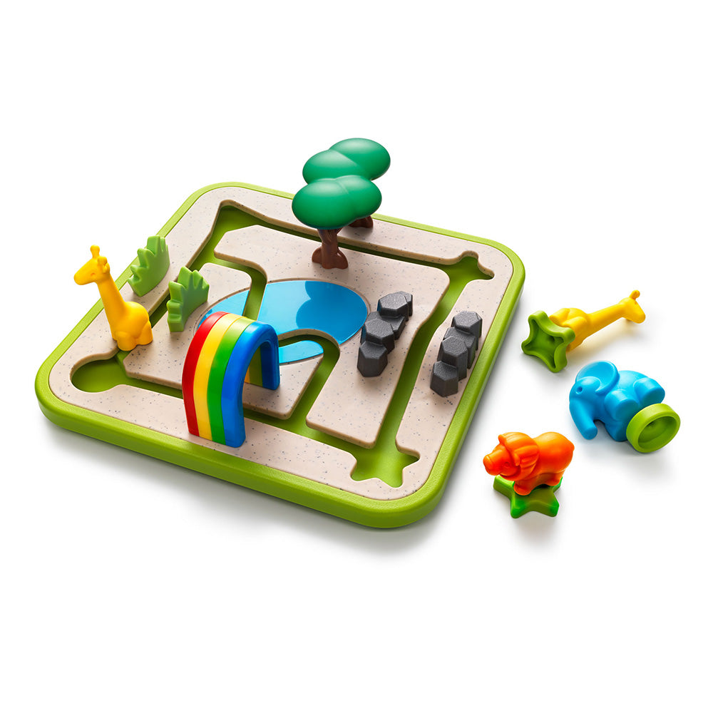 Smart Games – Safari Park Jr., logikai játék 60 kihívással, 3+ éves, nemzetközi kiadás