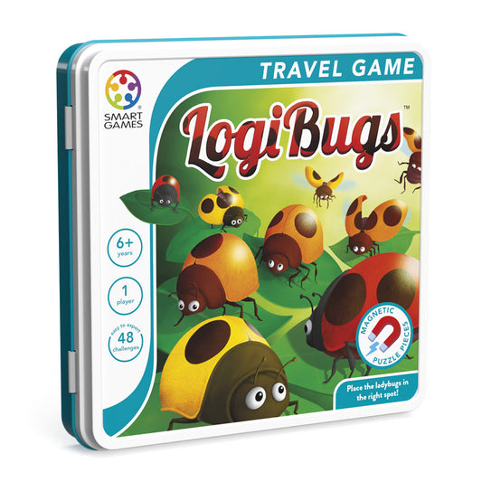 Smart Games - Logibugs, joc de logica cu 48 de provocari, 6+ ani, editie internationala
