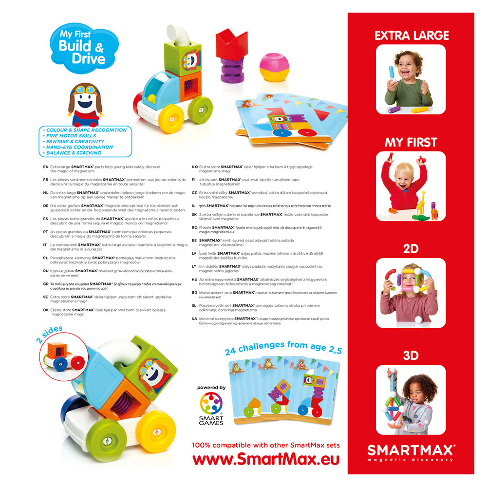 Smart Max mágneses játék, első építkezésem és meghajtóm, első projektem, 8 darab
