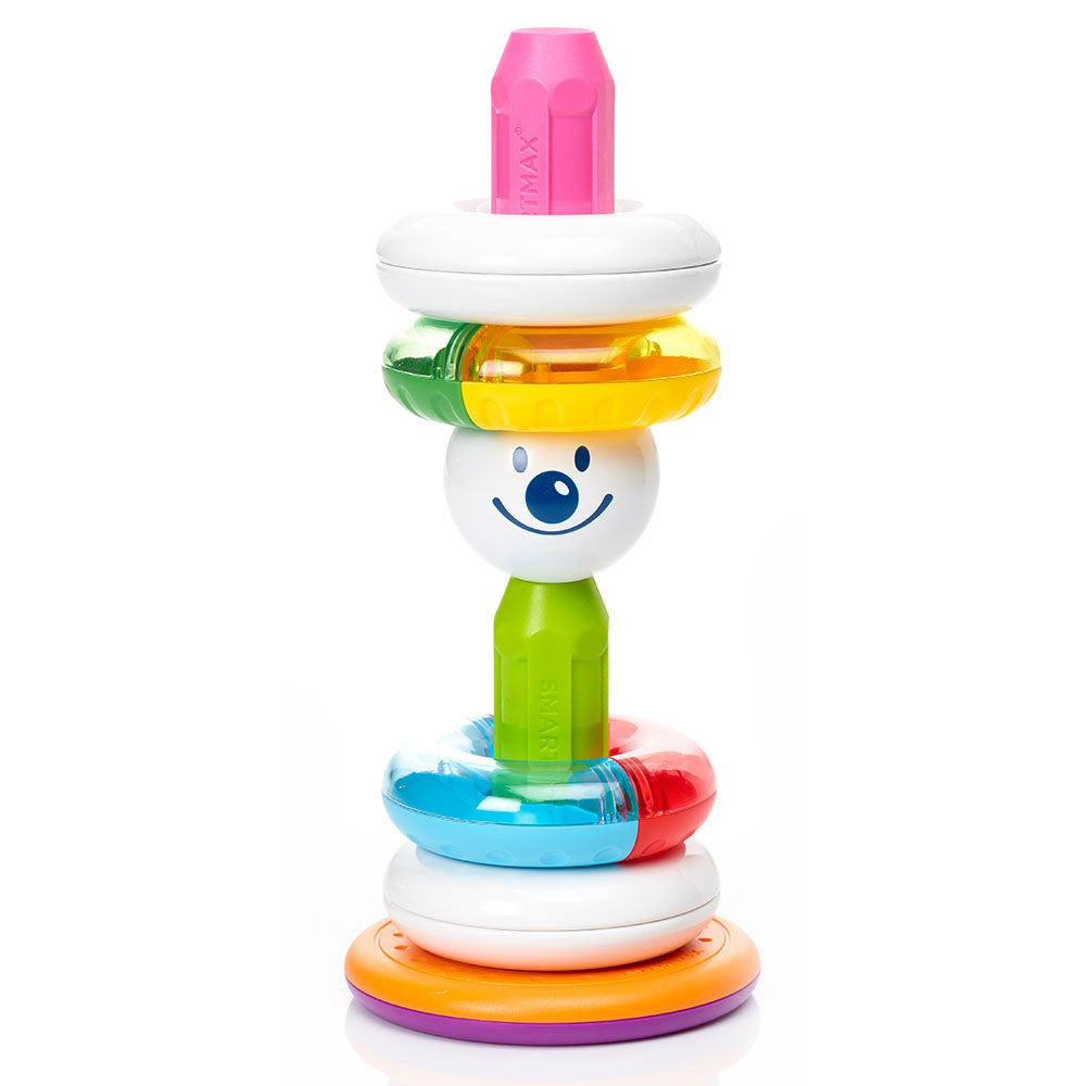 Joc magnetic Smart Max, My First Stacking Rings, Primul meu turn cu inele, 10 piese