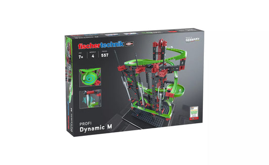 Dynamic M – Set de construcție pentru piste cu bile și efecte sonore