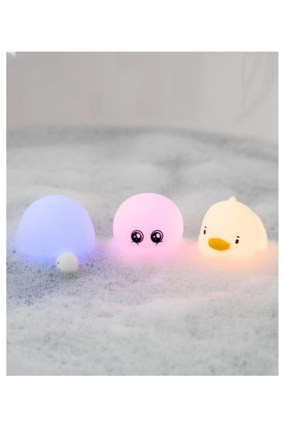 Set Mini Ocean Rabbit & Friends – Lămpițe de noapte plutitoare pentru baie (3 buc)